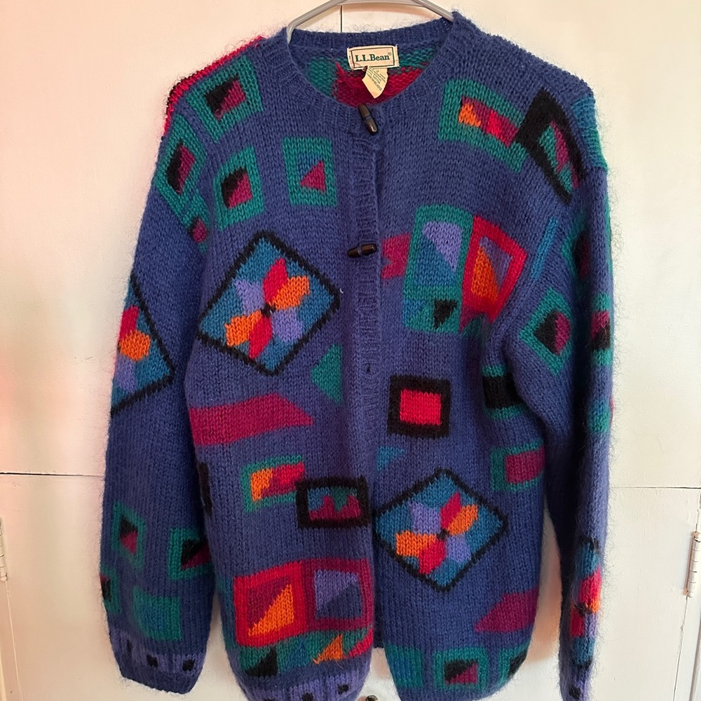 Women’s Vintage mohair wool L.L.Bean cardigan size S